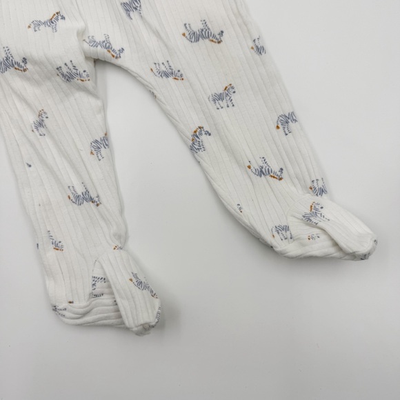 Hanna Andersson & Carter's pants Set of 2 Blue & white footed 6-12 months - Picture 3 of 8
